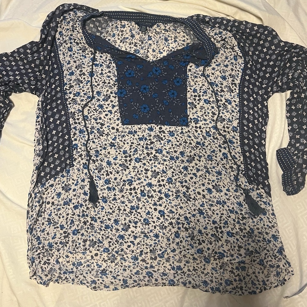 Lucky Brand floral women’s shirt.